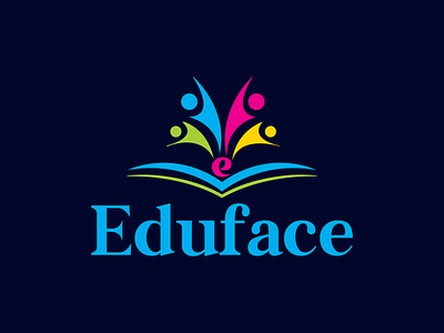 ( Eduface ) "Educational" company logo mark