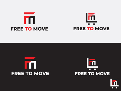 Free to Move (M+F) letter logo branding design graphic design icon identity illustration illustrator logo logo design logo mark minimal typography