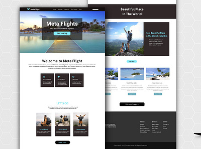 Travel Agency Landing Page Design adobe xd agency design landing landing page landing page ui minimal photoshop simple design travel agency ui uiux uiux design ux web webpage website