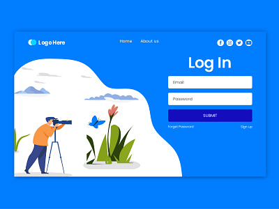 Landing page design