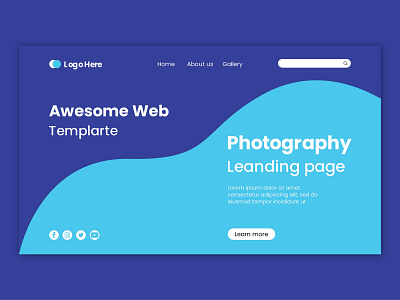 Landing page design