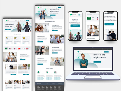 Financial Banking website UI/UX Design.
