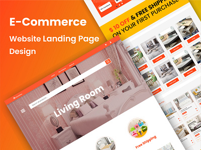 E-Commerce Website Landing Page Design