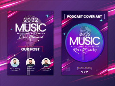 Podcast Cover Art art club cover art cover art design design designer flyer for client for sell graphic design host hostel modern music podcast podcast cover art podcast design premium simple social media post