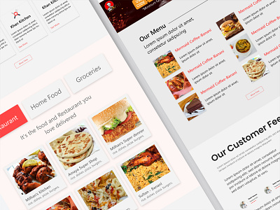 Restaurant Website UIUX Design 3d animation branding delivery website design food food for delivery food menu food website graphic design icon identity illustration landing page logo minimal motion graphics sell ui website