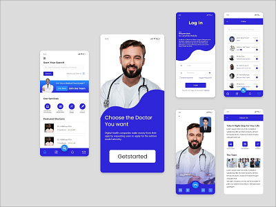 Medical Mobile App UIUX Design