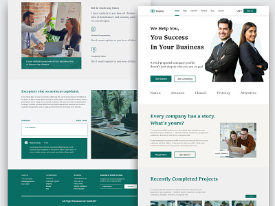 Business Consultan Landing Page UIUX Design agency agency ui agency website branding business business agency business agency website company consulotan design graphic design identity landing page logo design minimal page design uiux web design website website design