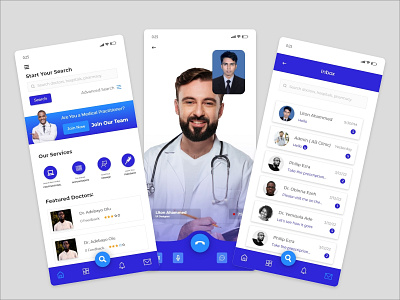 Medical Mobile App UIUX Design app design application apps branding doctor facebook identity instagram linkedin medical minimal mobile app modern new premium simple tiktok uiux vivo website design