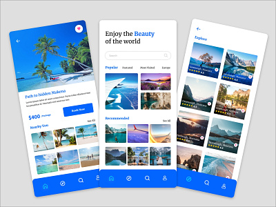 Travel Agency Mobile Apps UIUX Design