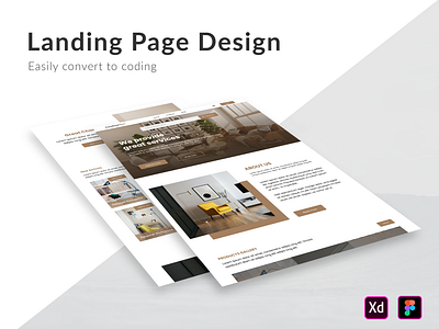 Furniture Landing Page Design