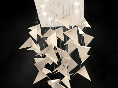 HIVE chandelier cream animation chandelier design furniture design lamp lighting product design