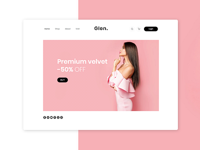 Glen Shop Project | Web design branding design product design ui ux web