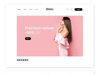 Glen Shop design modern design product design ui ux web webdesign website website design