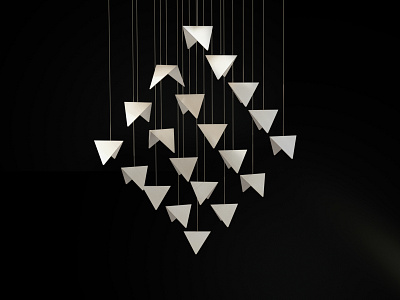 Rect chandelier | cream chandelier design furniture design lamp lighting modern design product design