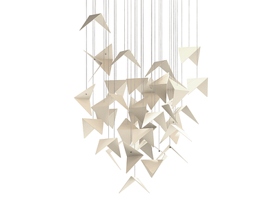Hive chandelier | cream animation chandelier design furniture design lamp lighting modern design product design
