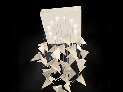 HIVE pendant lamp | cream animation chandelier design furniture design lamp lighting modern design product design