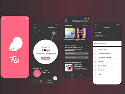 Flo App Redesign by Eseleose Ughulu on Dribbble