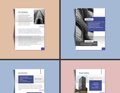 Company Profile Leaflet branding brochure design company design profile
