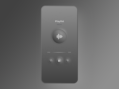 Daily UI 09 - Music Player app dailyui dailyuichallenge design figma figmadesign minimal music app music player neumorphism ui ux uxdesign