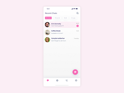 Daily UI 013 - Direct Messaging app daily 100 challenge dailyui dailyui013 dailyuichallenge design direct messaging directmessaging figma figmadesign ui ux uxdesign