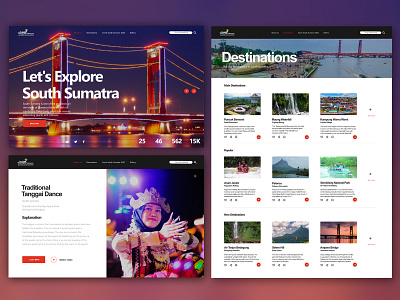 Web Tourism Mockup app design indonesia inspiration tourism ui ux web