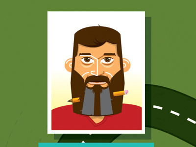 Some Guy beard caricature vector