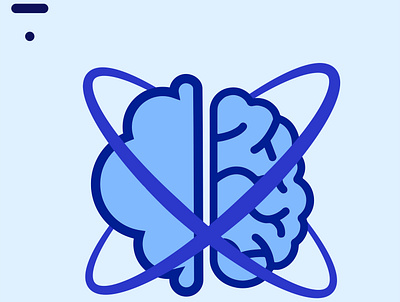 Flat logo Design blue illustration logo minimal