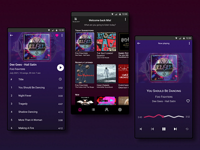 Daily UI 009 - Music Player app app design dailyui dailyuichallenge design music music app music player ui ux