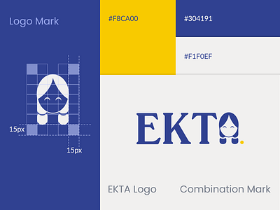 Ekta Logo brand identity branding e logo girl logo graphic design illustraion lettermark logo logo design modern logo women
