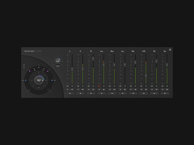 Orbit — Audio plugin design audio audio app daw design faders interface knob mixer music plugin slider software sound surround ui design user ux ux design vst