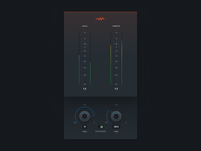 Sessionwire AAX, AU, and VST plugin UI design app application audio design gui interface knob music plugin sound ui vst