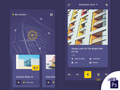 Random App Design 1/2 (PSD DOWNLOAD)