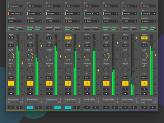 Ableton Live Redesign - Expanded Mixer by Nenad Milosevic on Dribbble