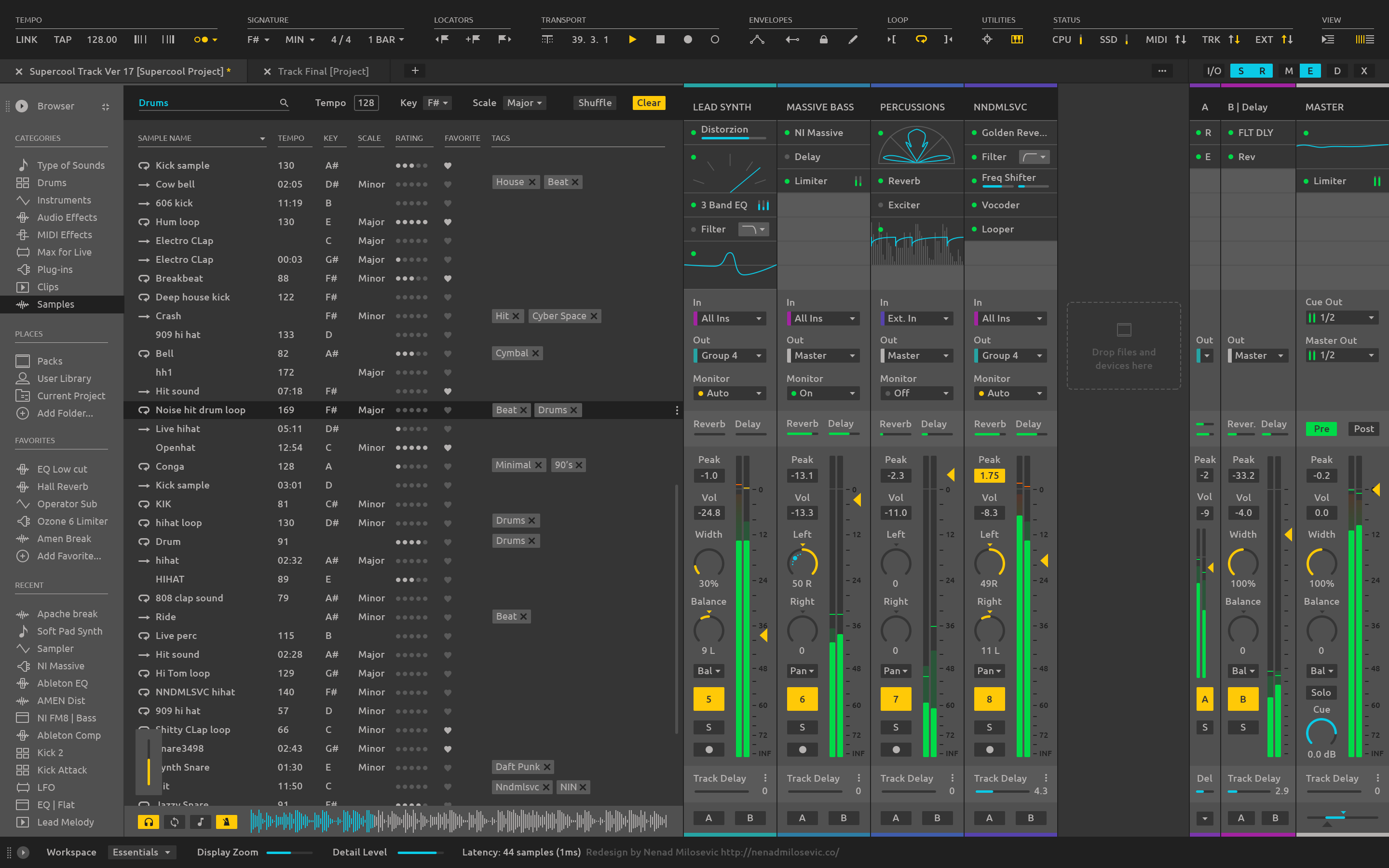 Ableton Live Redesign Browser Right Click By Nenad Milosevic On Dribbble