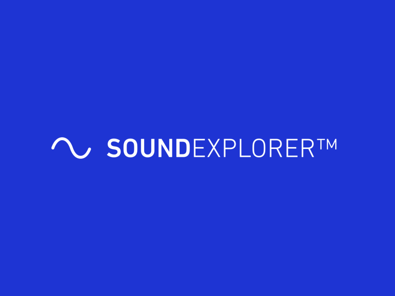 Sound Explorer Logo animated animation brand identity logo mark sine sound symbol