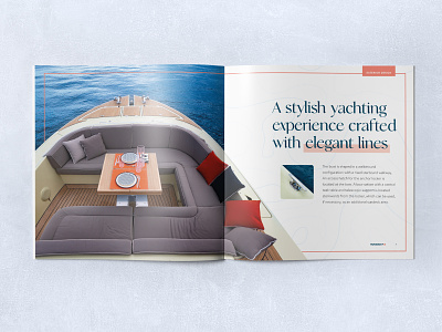 Runabout 43 brochure brand branding brochure design freelancer graphic designer logo malta sea yacht