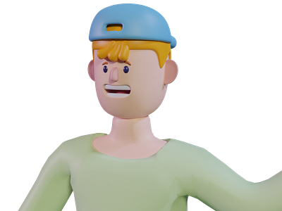 character 3d character icon illustration ui