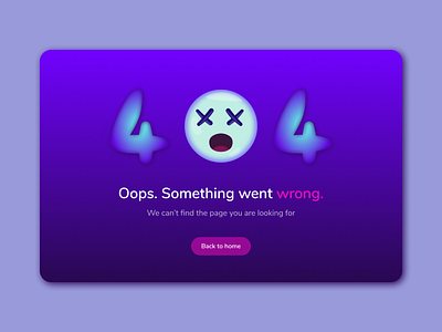 404 Error Page - DailyUI 008 404 404 error 404 page 404page daily 100 challenge daily ui dailyui dailyuichallenge design i̇llustration ui