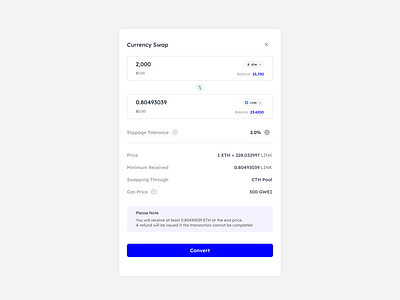 Crypto Swap crypto cryptocurrency defi design ui ux web3