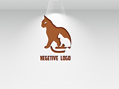 negetive logo animation branding design flat graphic design icon illustration illustrator logo minimal vector