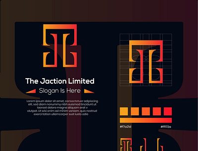 The Jaction Limited Logo animation branding design flat graphic design icon illustration illustrator logo minimal typography ui vector