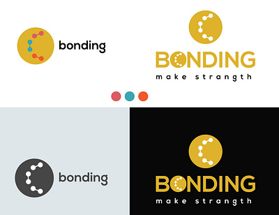 Bonding logo branding design flat graphic design icon illustration illustrator logo minimal vector