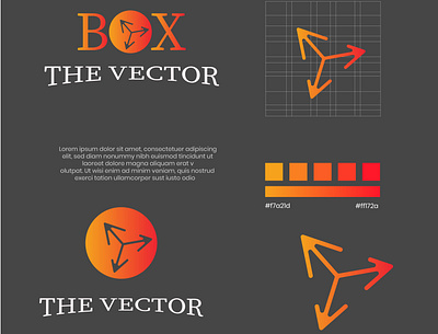 THE BOX LOGO branding design flat graphic design icon illustration illustrator logo minimal vector
