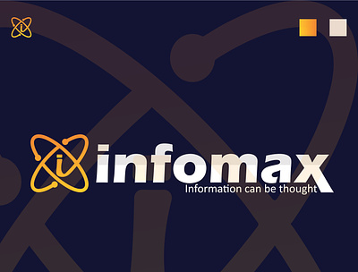 INFOMAX TYPOGRAPHY LOGO branding design graphic design illustration illustrator logo typography ui ux vector