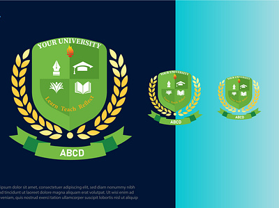 University LOGO branding design graphic design illustration illustrator logo typography ui university ux vector