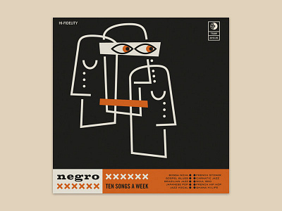 negro album cover illustration mixtape