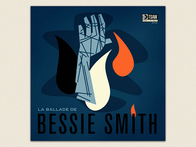 La Ballade de Bessie Smith album cover arm bessie smith blues illustration mixtape tsaw