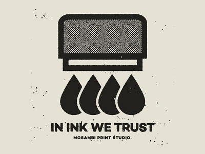 in ink we trust ink logo squeegee