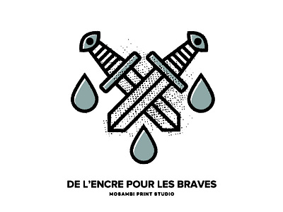 ink for the braves brave drop illustration ink sword