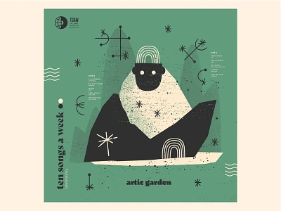 artic garden illustration illustrator mixtape mixtapecover tsaw